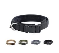 EXCELLENT ELITE SPANKER Nylon Puppy Dog Collar Adjustable Training Collar Quick-Release Buckle Lightweight No-Choke for Small Medium Dogs(BLK-XS)