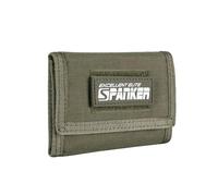 EXCELLENT ELITE SPANKER Nylon Trifold Wallet for Men ID Card Holder Tactical Military Wallet with Coin Pocket Outdoor Wallet(Ranger Green)