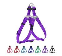 EXCELLENT ELITE SPANKER Step In Dog Harness Reflective Pet Harness Adjustable No Pull Dog Harness Puppy Harness for Small Medium Large Dogs Training Walking（PLU-L)