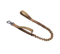 EXCELLENT ELITE SPANKER Tactical Bungee Dog Leash Elastic Leads Rope with 2 Padded Control Handle for Small and Medium Dogs(Brown)