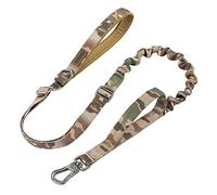 EXCELLENT ELITE SPANKER Tactical Leash Heavy Duty 5-6FT Adjustable No Pull Military Bungee Dog Leash Elastic Leads Rope with 2 Padded Control Handle for Medium Large X-Large Dog(MCP)