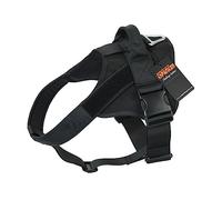 EXCELLENT ELITE SPANKER Tactical Military Dog Harness No-Pull Service Dog Vest Adjustable Training Working Dog Vest with Handle for Medium Large Dogs(BLK-XL)