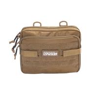 EXCELLENT ELITE SPANKER Tactical Molle Admin Pouch Utility Organizer EDC Medical Bag Utility EDC Tool Pouch with Shoulder Strap Attachment Pouches Waist Bag (Coyote Brown)