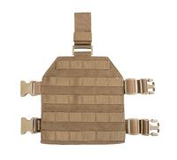 EXCELLENT ELITE SPANKER Tactical MOLLE Drop Leg Platform Universal Drop Leg Panel with Adjustable Belt & Thigh Straps(Coyote Brown)