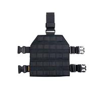EXCELLENT ELITE SPANKER Tactical MOLLE Drop Leg Platform Universal Drop Leg Panel with Adjustable Belt & Thigh Straps(Black)