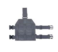 EXCELLENT ELITE SPANKER Tactical MOLLE Drop Leg Platform Universal Drop Leg Panel with Adjustable Belt & Thigh Straps (Grey)