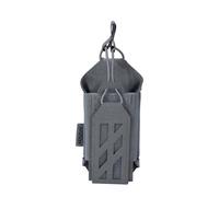 EXCELLENT ELITE SPANKER Tactical Molle Radio Pouch Nylon Adjustable Walkie Talkie with Elastic Cord Radio Holster for Police Security Rescue(GRY)