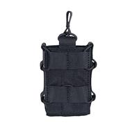 EXCELLENT ELITE SPANKER Tactical Molle Single/Double Open-Top Mag Pouch for M4 M14 M16 AR15 G36 Magazine(Single,Black)