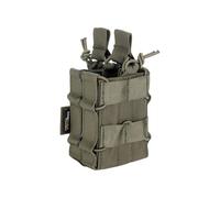 EXCELLENT ELITE SPANKER Tactical Molle Single/Double Open-Top Mag Pouch for M4 M14 M16 AR15 G36 Magazine(Double,Ranger Green)