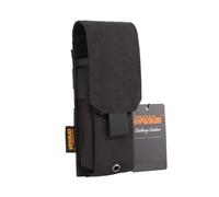 EXCELLENT ELITE SPANKER Tactical Molle Single/Double/Triple Mag Pouch for M4 M14 M16 AR15 AR10 G36 Magazine Holds 2 Mags(Black)
