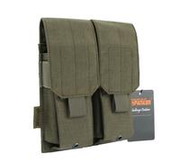 EXCELLENT ELITE SPANKER Tactical Molle Single/Double/Triple Mag Pouch for M4 M14 M16 AR15 AR10 G36 Magazine Holds 2 Mags(Ranger Green)