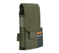 EXCELLENT ELITE SPANKER Tactical Molle Single/Double/Triple Mag Pouch for M4 M14 M16 AR15 AR10 G36 Magazine Holds 2 Mags(Ranger Green)