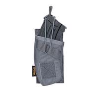 EXCELLENT ELITE SPANKER Tactical Open Top Magazine Single/Double/Triple Mag Pouch AK47 AK74 AR-15 Pmags Magazine(Single-Grey)