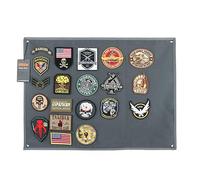 Excellent Elite Spanker Tactical Patchs Display Board Foldable Military Patch Holder Panel (Grey, Medium)