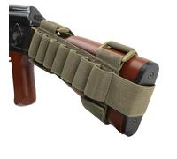 EXCELLENT ELITE SPANKER Tactical Rifle Buttstock Buttstock Shell Holder Hunting Tactical Shotgun Pouches Tactical Nylon 12 Gauge Shotgun Bullet Shell Holder(Ranger Green)