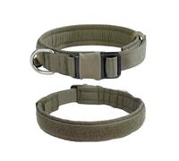 EXCELLENT ELITE SPANKER Tactical Small Puppy Dog Collar Nylon Adjustable Heavy Duty Military for Small Medium and Large Dogs Pet(RGN-S)