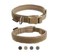 EXCELLENT ELITE SPANKER Tactical Small Puppy Dog Collar Nylon Adjustable Heavy Duty Military for Small Medium and Large Dogs Pet(COB-L)