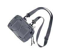 EXCELLENT ELITE SPANKER Utility Waist Bag Molle Admin Pouch Tactical Molle Pouch with Shoulder Strap for Sports Hiking Camping（GRY）