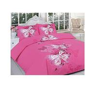 Excellent Hotel Quality King Printed Butterfly Pink Design Duvet Cover Set Bedding Set with pillowcases - King Size