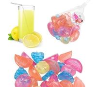EXCELLENT HOUSEWARES Reusable Assorted Fruit Shaped Ice Cubes - 18 Pieces