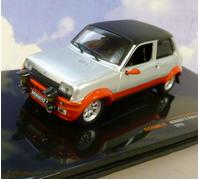 EXCELLENT IXO 1/43 DIECAST 1978 RENAULT 5 ALPINE GR.2 GR2 SILVER & RED CLC466