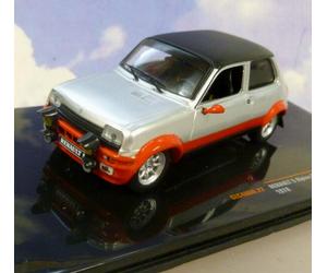 EXCELLENT IXO 1/43 DIECAST 1978 RENAULT 5 ALPINE GR.2 GR2 SILVER & RED CLC466