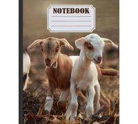 Excellent Mushroom Notebook: Goat Notebook | Notebook with Goats | College Ruled Notebook | Goat Notepad | Goat Journal | 120 Pages
