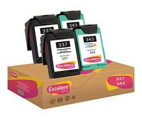 Excellent Print 337 343 Compatible Ink Cartridges for HP Officejet 100 Photosmart 2573 2575 8050