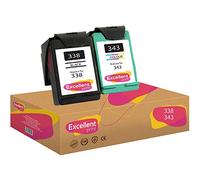 Excellent Print 338 343 Compatible Ink Cartridges for HP Officejet 100 Photosmart 2573 2575 8050