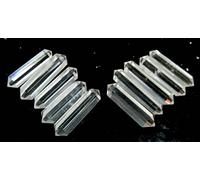 Excellent Set of Ten Clear Quartz Healing Double Terminated Points Energy Gift Feng Shui Reiki Crystal Powerful Gemstone