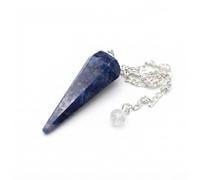 Excellent Sodalite Dowser Pendulum Crystal Healing Reiki FENG Shui Men Women Gift Gemstone