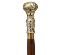 Excellent Store - Victorian Folding Wooden Walking Stick with Classic Brass Handle Ideal Gift 36 Inch for Men Women Handmade Best Wood