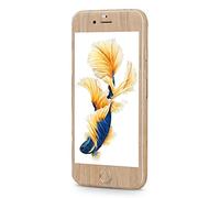 Excellentas iPhone Sticker Skin Film Protective Film Wood Film Compatible with iPhone 6 6S Wood Look Glitter Cover Case 360 All-Round Pine Brown