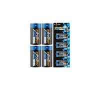 Excelltec 4pk CR123A 3V Lithium Batteries Long-Lasting Power for Cameras, Flashlights and High-Drain Devices, Reliable Multipurpose Battery Pack