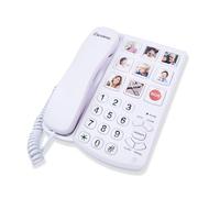 Excelltel Big Button Phone for Seniors, Corded Landline Telephone with Handsfree Function and 9 Groups of Memory, One-Touch Dialling,Suitable People with Vision Disorders/Hearing Damage (EX-LD-858HF)