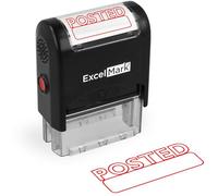 ExcelMark Posted Self Inking Rubber Stamp - Red Ink (A1539)
