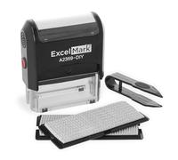 ExcelMark Self-Inking Do It Yourself Stamp Kit - A2359-DIY - Black Ink