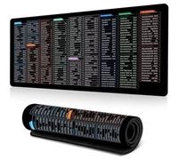 Excelpad Shortcut Mousepad, Excelpad Mouse Pad, Excel Shortcut Keys Mouse Pad, Soft Computer Keyboard Mice Mat, Non-Slip Stitched Edge, Gaming Mouse Pad, Word/Excel Shortcuts Cheat Sheet Pad (80*30cm)