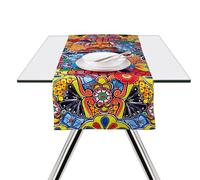 Excelsa Acapulco Table Runner, 100% Cotton, 50 x 160 cm, Multi-Coloured