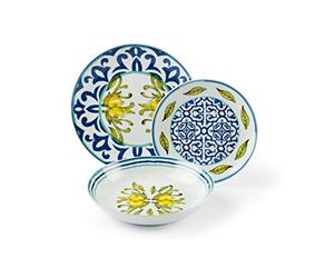 Excelsa Amalfi Dinner Set, 18 Pieces, Porcelain