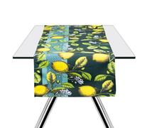 Excelsa Boboli Table Runner, 60% Cotton, 40% Polyester, 45 x 140 cm, Multicoloured, Lemon Decoration