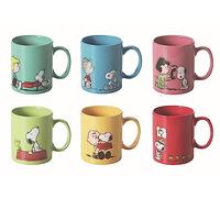 Excelsa Ceramic Set 6-Piece Mug with Snoopy Multi-Coloured