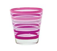 Excelsa Chic & Choc Set 3 Glasses, Glass, Lilac, 8 x 8 x 10 cm