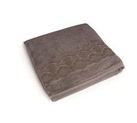 Excelsa Country Spa Towel, Medium, Cotton, Ash, 27 x 25 x 3 cm