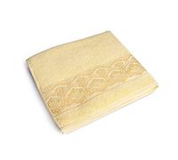 Excelsa Country Spa Towel, Medium, Cotton, Straw, 27 x 25 x 3 cm