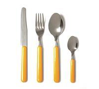 Excelsa Fashion 24-Piece Cutlery Set, Stainless Steel, Orange, 9 x 9 x 24 cm, Unit