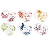 Excelsa Flora & Fauna 18-Piece Dinner Set, Ceramic, Multicoloured