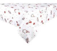 Excelsa Gnome Rectangular Tablecloth, 70% Cotton and 30% Polyester, 140 x 180 cm, Christmas Decoration (Cm. 140 x 180)
