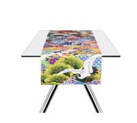 Excelsa Kimono Table Runner, 100% Cotton, 45 x 140 cm, Oriental Decoration