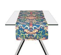 Excelsa La Via della Seta Table Runner, 100% Cotton, 45 x 140 cm, Oriental Decoration